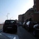 Mit dem SLK im Stadtverkehr von Genua